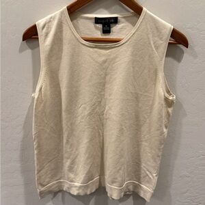 August silk sweater silk blend tank size xl